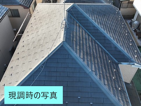 現場調査時のグリシェイドNEOの屋根